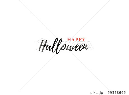 Happy halloween typo. Vector logo design element. 69558646