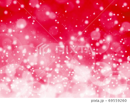 雪がキラキラ輝き降る背景イラスト 赤のイラスト素材
