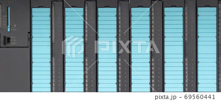 The PLC Computer Siemens, PLC programable logic controler for control device The PLC Computer Siemens, PLC programable logic controler for control device 69560441