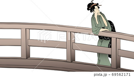 橋の上の和服美人 その2 橋の上の和服美人 その2 69562171