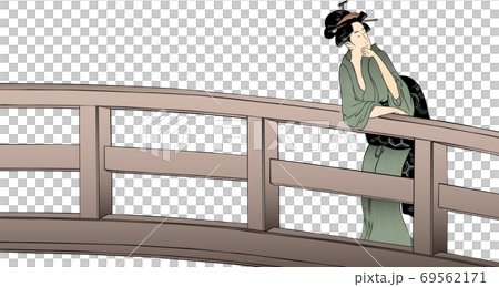 橋の上の和服美人 その2 橋の上の和服美人 その2 69562171