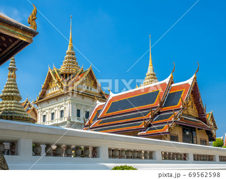 Chakri Maha Prasart Throne Hall, one of the most important and beautiful hall in The Grand Palace in Bangkok, Thailand 69562598