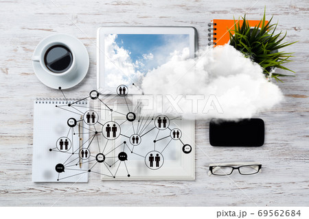 Social communication and global networking concept Social communication and global networking concept 69562684