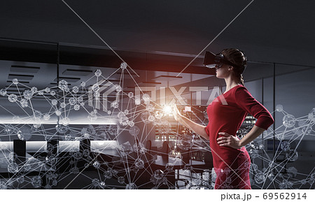 Woman and modern technologies Woman and modern technologies 69562914