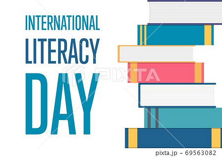 International Literacy Day. Holiday concept. Template for background, banner, card, poster with text 69563082