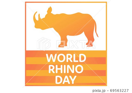World Rhino Day. September 22. Holiday concept. Template for background, banner, card, poster with World Rhino Day. September 22. Holiday concept. Template for background, banner, card, poster with 69563227