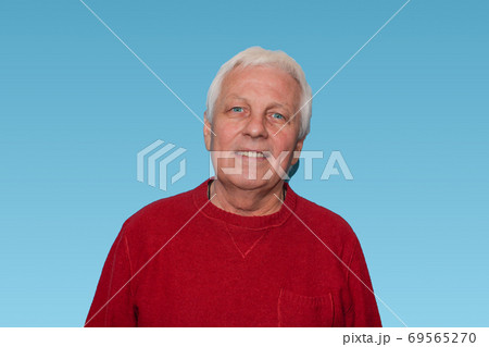 Senior handsome man with grey hair Senior handsome man with grey hair 69565270