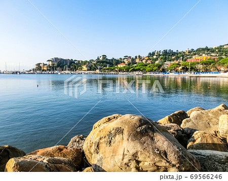 Travel view of town Rapallo at Italy Travel view of town Rapallo at Italy 69566246