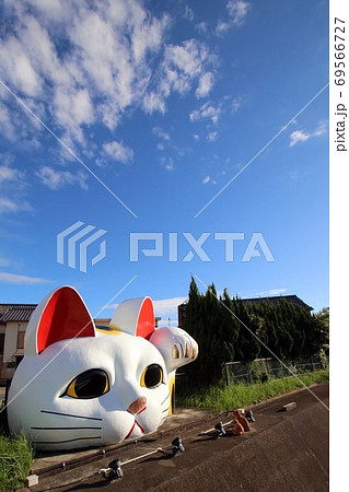 常滑市の見守り猫（招き猫）とこにゃん　Huge Maneki Neko in Tokoname 69566727