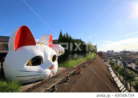 常滑市の見守り猫（招き猫）とこにゃん　Huge Maneki Neko in Tokoname 69566734
