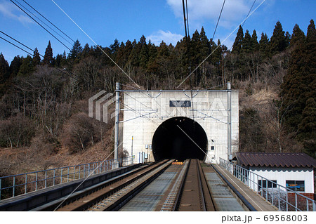 青函トンネル 青森県側入口 の写真素材