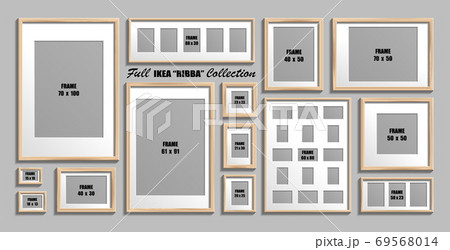 Full collection of photo frames....のイラスト素材 [69568014] - PIXTA