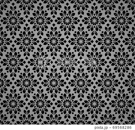 Flower geometric pattern. Seamless vector background.  69568286