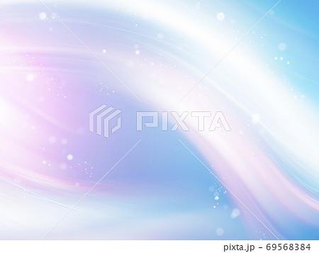 オーロラのようなきれいな光、美しいなめらかな線 69568384