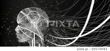 Abstract futuristic background 69570083