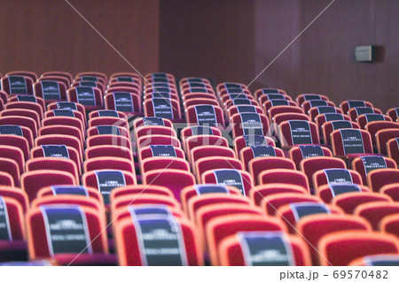 新しい生活様式 映画祭 観客席の写真素材