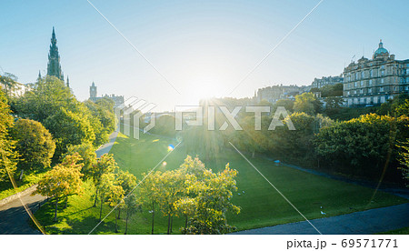 Edinburgh, Scotland from Princess Street Gardens, UK 69571771