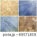 Collection of decorative plaster with marble effect, art brush texture 69571859