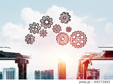 Difficulties in business and teamwork concept. Difficulties in business and teamwork concept. 69573893