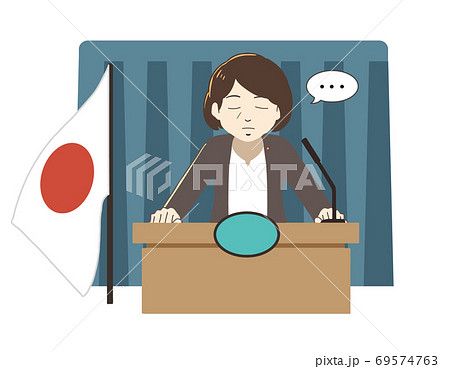 大臣の沈黙会見(線無し) 69574763