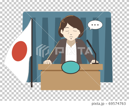 大臣の沈黙会見(線無し) 69574763