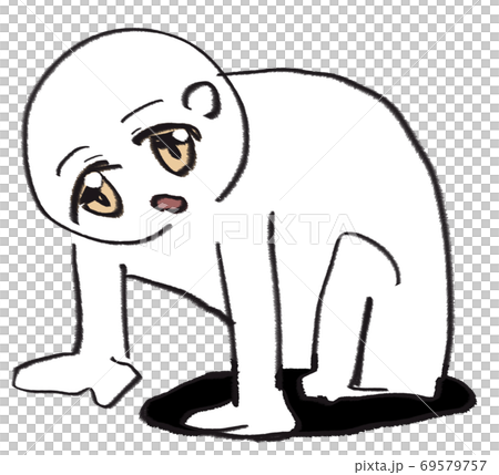 脱出する人物のイラスト素材