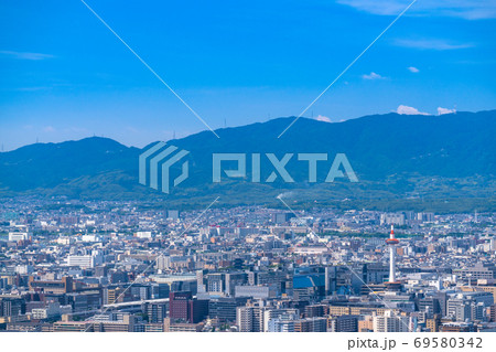 《京都府》京都タワーと街並み 69580342