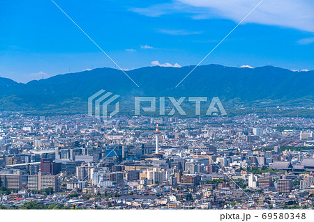 《京都府》京都タワーと街並み 69580348