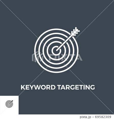 Keyword Targeting Line Icon 69582309