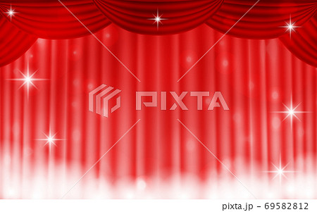 Glittering stage curtain background material - Stock Illustration  [69582812] - PIXTA