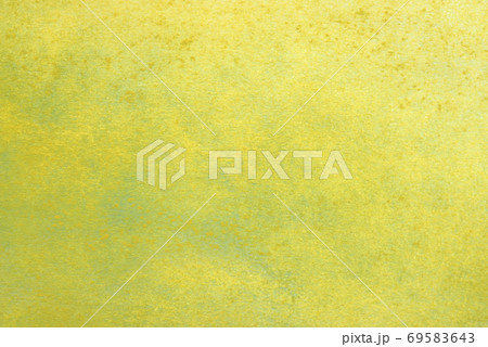 Abstract hand painted yellow green watercolor splash on white paper background, Creative Design Templates 69583643