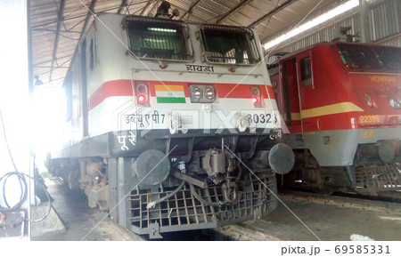 Indian locomotive class WAP Passenger traffic electric engine locomotives at Chittaranjan Locomotive Works of Indian Railways. The WAP passenger trains and WAG 9 freight locomotive is the most 69585331