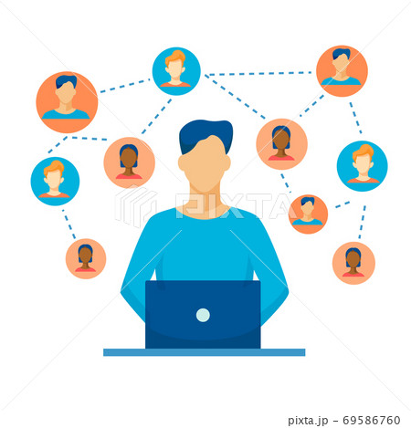 Business management web concept. Online HR and marketing financial services mobile social media strategy. Business management web concept. Online HR and marketing financial services mobile social media strategy. 69586760