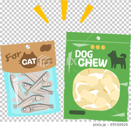 Bagged snacks for cats and dogs 69588926