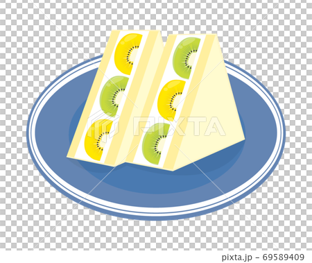 奇異果三明治的矢量圖 69589409
