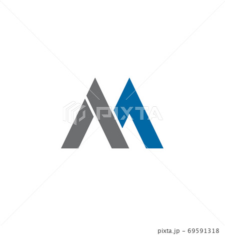 M letter initial icon logo design vector template 69591318