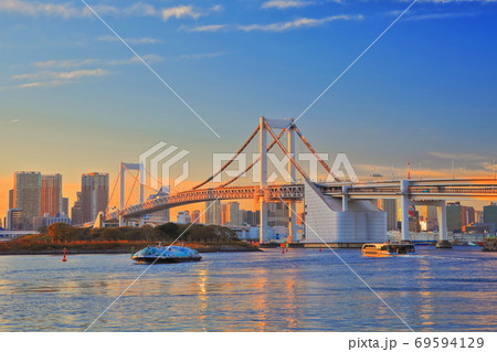 【東京都】 お台場の夕景 69594129