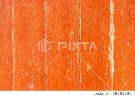 Grunge old red color wood plate textured background  69595280