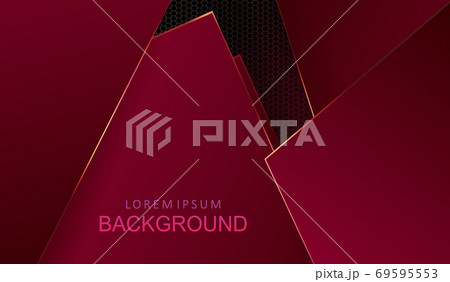 Abstract mesh composition with gradient red hue, chaotically drawn geometric square shapes Abstract mesh composition with gradient red hue, chaotically drawn geometric square shapes 69595553
