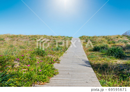 shining sun over Colostrai shore 69595671