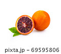 Fresh blood orange on white background 69595806