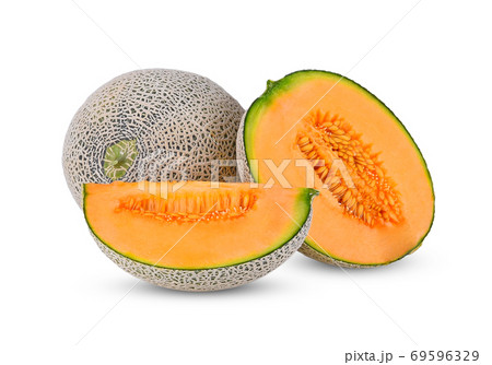 melon isolated on white background melon isolated on white background 69596329