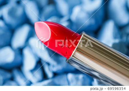 Red lipstick closeup, luxury make-up and beauty cosmetic 69596354
