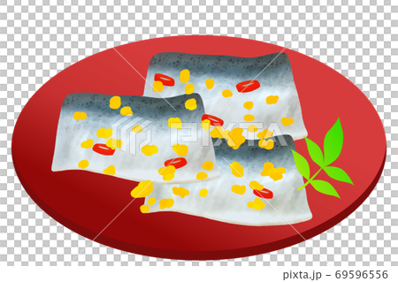 コハダの粟漬け おせちのイラスト素材