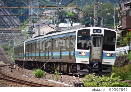 中央本線 四方津ー上野原 JR東日本 211系 N303編成(長野) 中央本線 四方津ー上野原 JR東日本 211系 N303編成(長野) 69597845