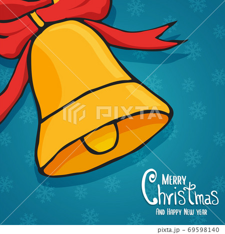 Christmas New Year bell decoration cartoon card Christmas New Year bell decoration cartoon card 69598140