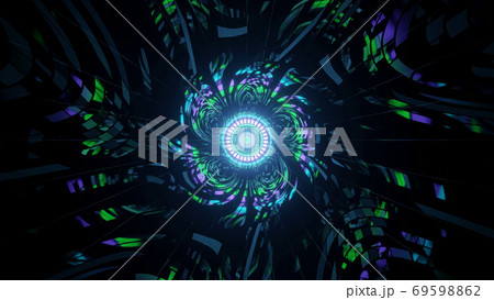 Luminous Abstraction Of The Dark Power 4k Uhd のイラスト素材