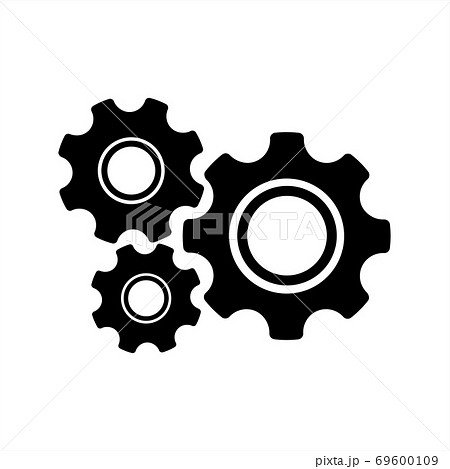 gear mechanism and settings vector icon gear mechanism and settings vector icon 69600109