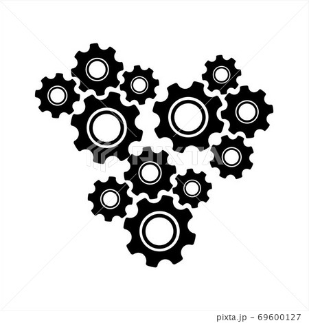 gear mechanism and settings vector icon gear mechanism and settings vector icon 69600127