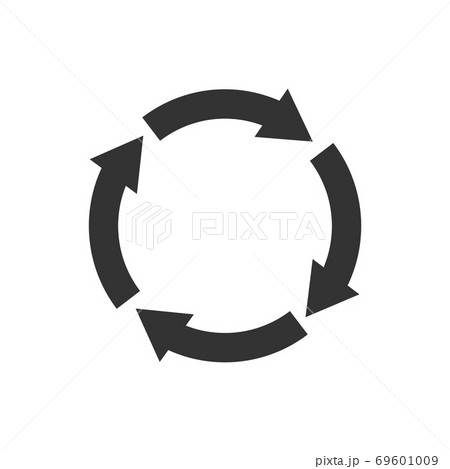Recycle vector symbol vector illustration isolated 69601009